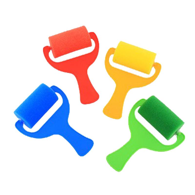 Sponge Brush Set Various Shapes Available Painting Tools Mushroom Stick Flower EVA Roller Creative Art Graffiti Drawing Prop ZYF