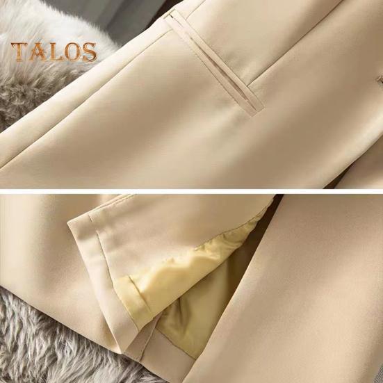 Women Suit Waistcoat Single Button Closure V Neck Lapel Sleeveless Cardigan Mid Length Solid Color Formal Business OL Commute Coat