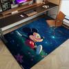 1 Stück Mickey Maus Nachthimmel Teppich Anti-Rutsch Polyester Fußmatte für Büro, Schlafzimmer