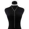 Multilayer Full Rhinestone Pendant Necklace Thick Women Statement Jewelry Gift