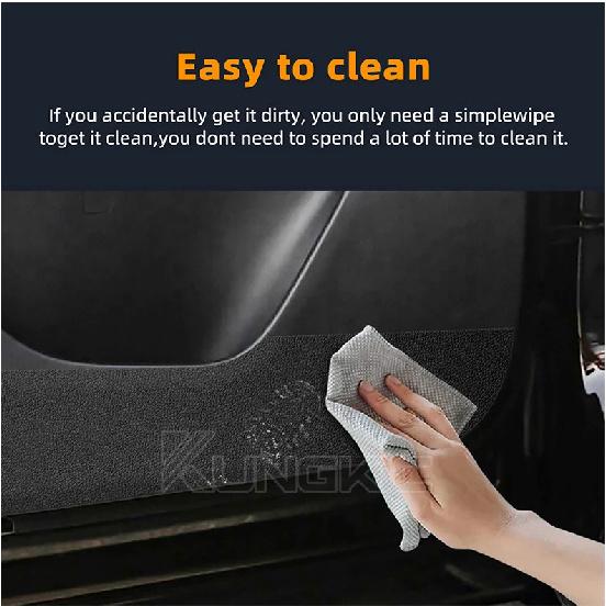 For Mazda CX70 CX80 CX90 CX-70 CX-80 CX-90 2024 2025 Suede Door Anti-kick Sticker Pad Interior Trim Mat Accessories