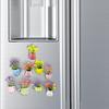 6/8Pcs DIY Mini Vase Magnets for Fridge Modern Refrigerator Magnets Vase  Fridge Decoration