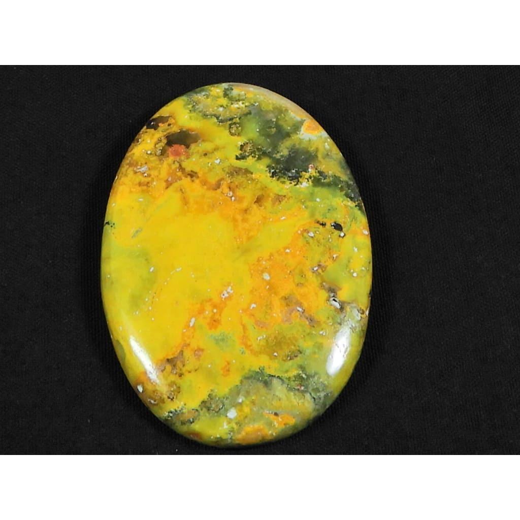 59Cts. Natural Bumble Bee Jasper Oval Cabochon Loose Gemstone 28X40X05 MM D-72