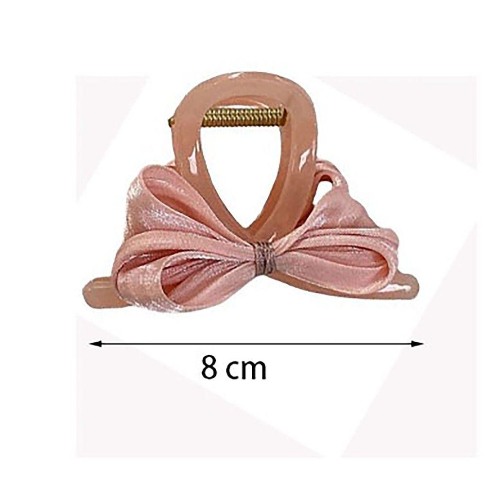 Headwear Shark Clips Handmade Grab Clip Temperament Bow Hair Clip  Women
