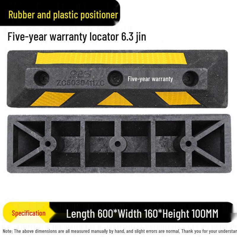 Rubber Wheel Stop: Large Car Reversing Anti-Collision Barrier & Locator