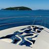 Blue Swirls Quick Drying Bath Towel Microfiber beach towel - light weight swimming camping  yoga beach out