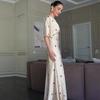 2025 Summer V-Neck High Waist Slimming Dress - European & American Women's Casual Fashion