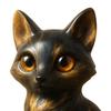 Luxury Fox Sculpture Healing Fox Statue Lucky Animal Figurine Home Office Desktop Decoration Ornament