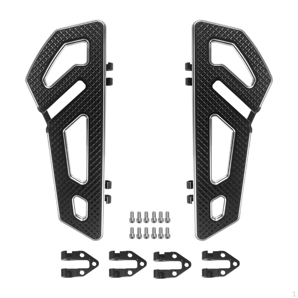 Motorcycle Driver Footboard Floorboards DIY Modified Pedal Parts Aluminum Alloy Footrest Footpegs