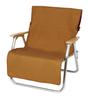 Captain Stag (CAPTAIN STAG) Fire Proof Chair Cover, Brown Duck, Flame Retardant Fabric with Back Pocket, UP-2687