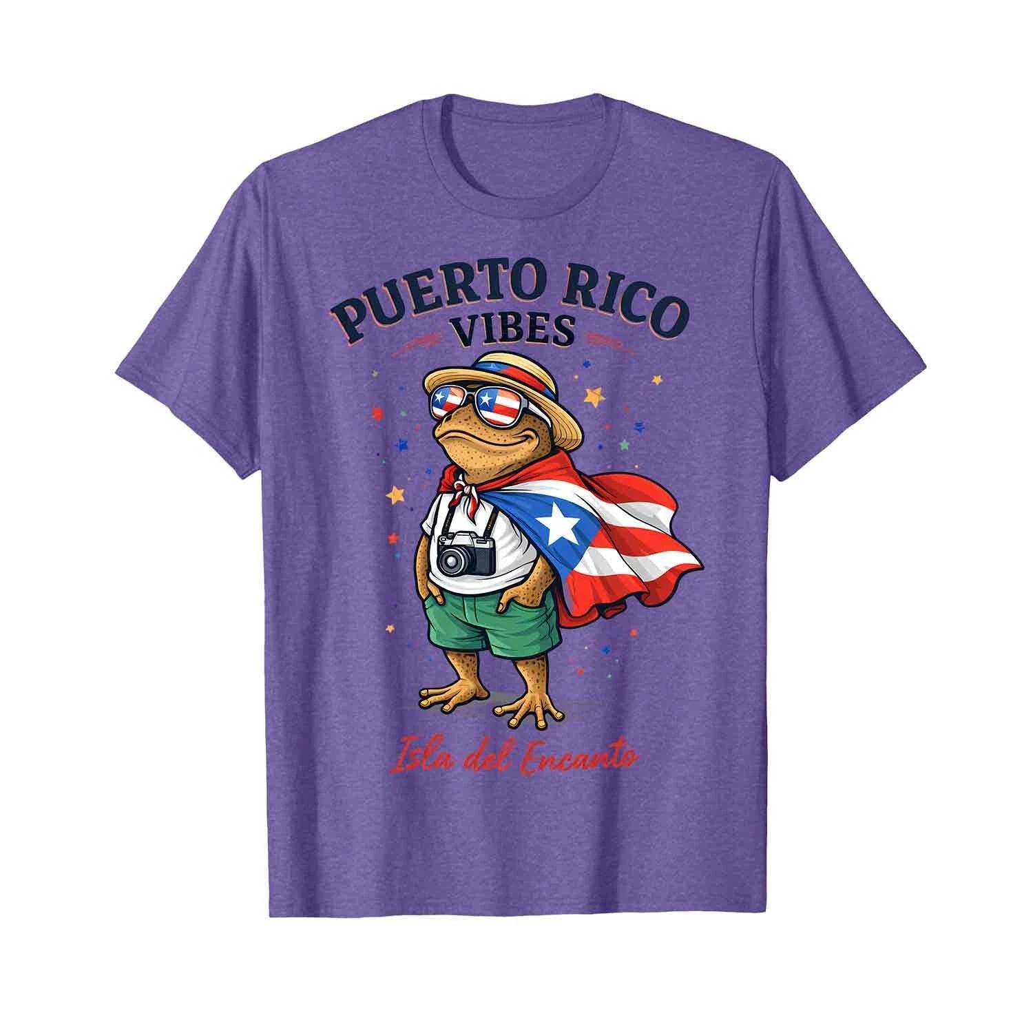 Coqui Frog Puerto Rico Flag Puerto Rican Boricua T-Shirt S