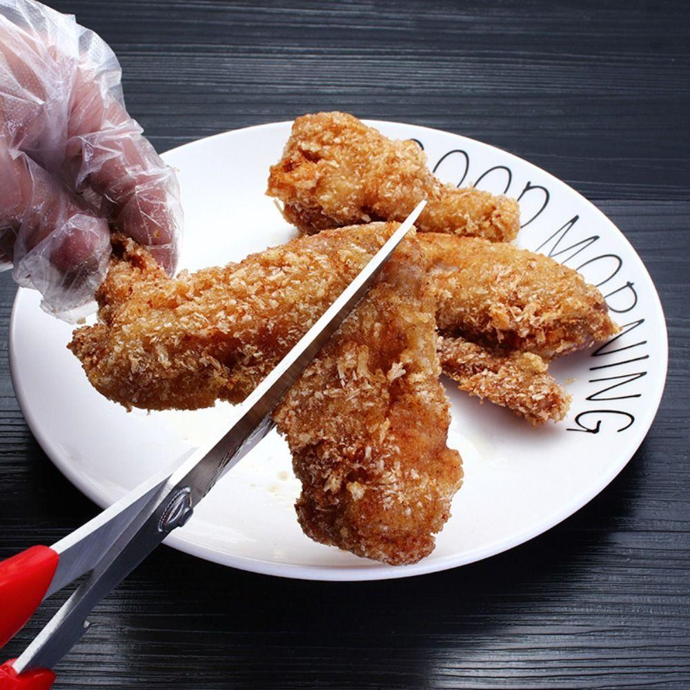 Easy To Use Heavy Duty Stainless Steel Multipurpose Clip BBQ Tongs Kitchen Scissors Food Shears