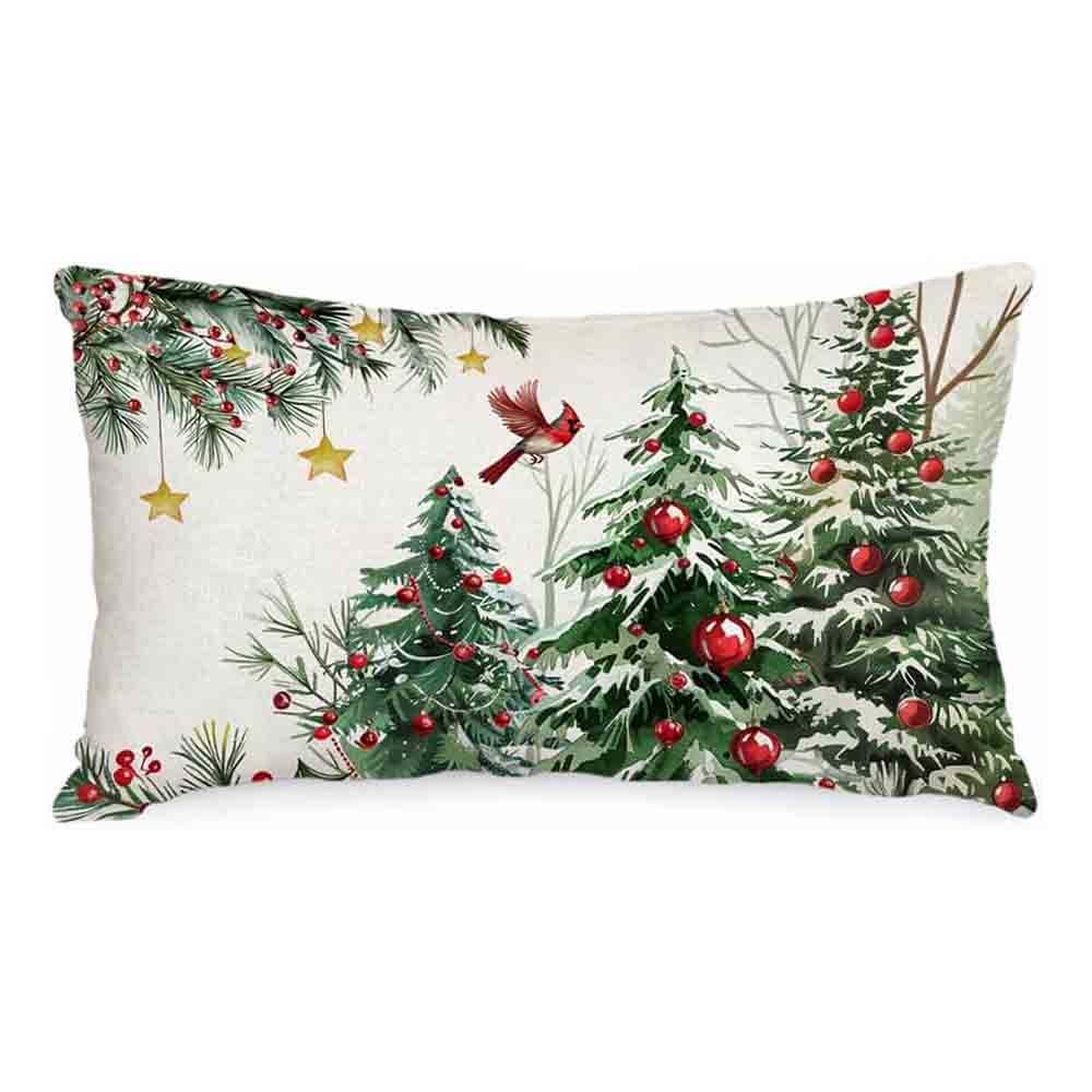 Christmas Theme Decorative Pillow Case For Living Room Sofa Cushion Cover Holiday Home Decoration Accent