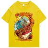 Japan Harajuku Dragon Noodle Unisexs Hip Hop T Shirt Monster T Shirt Streetwear Summer Top Tee Cotton T Shirt Hiphop T Shirt Unisex