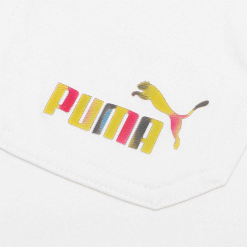 PUMA T Shirts Unisex White Crew Neck Moderate Straight Fit 671962-02