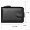 Genuine Leather Card Case Zipper Wallet Women Multifunctional Large Capacity Credit Card Holder