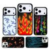 Cool Flame Colorful Pattern Phone Case Cover for IPhone 11 12 13 14 15 16e 17 Pro Max Coque for IPhone 17 Air