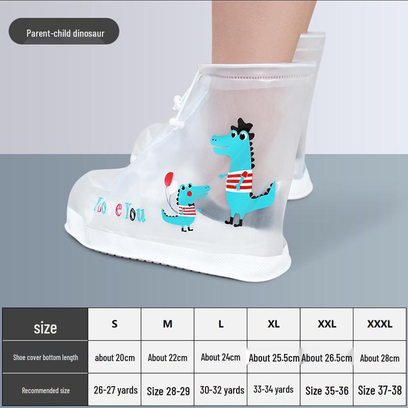 Upgraded Anime Kids' Non-Slip Mid-Calf Rain Shoe Covers: Rainproof, Sandproof, Stainproof for Rainy Days