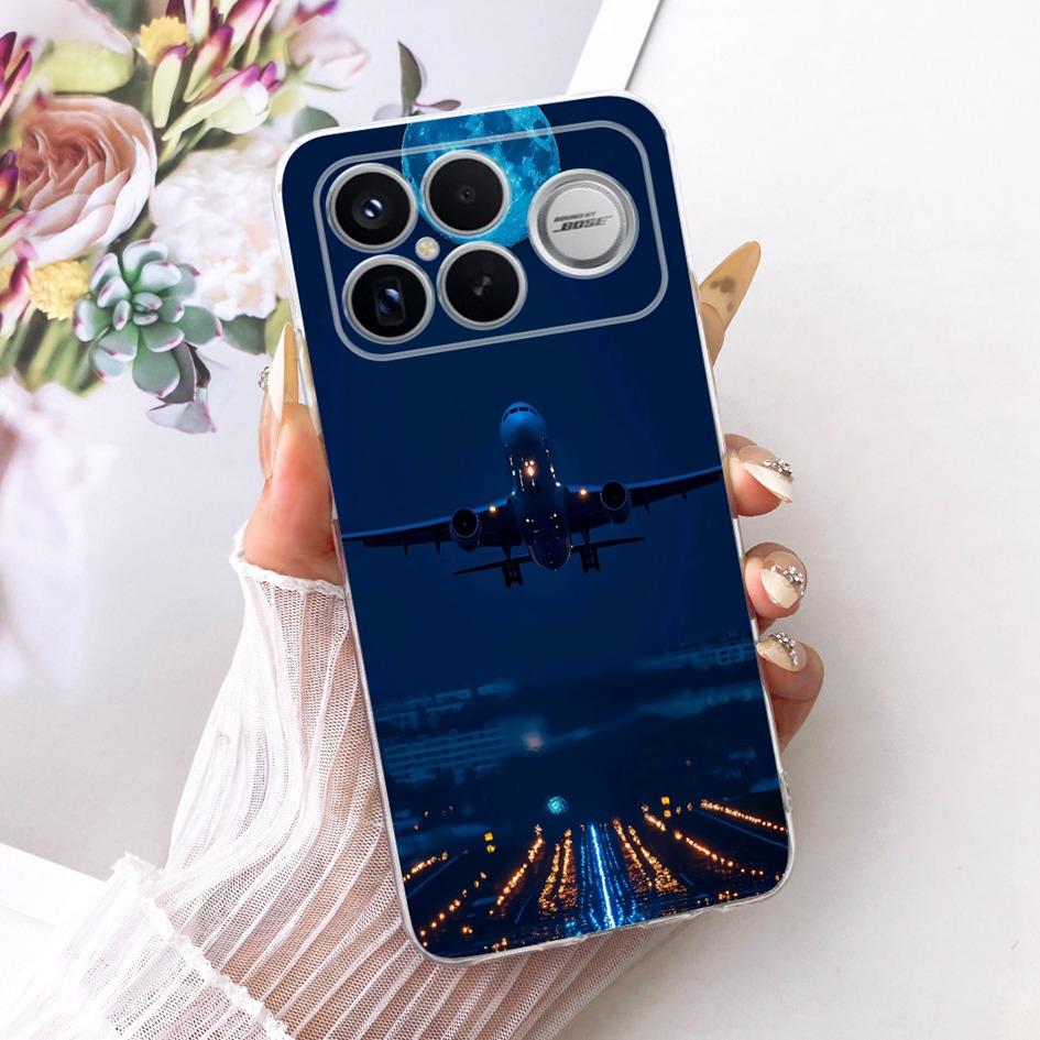 For Xiaomi POCO F8 Ultra Case Luxury Dragon Cartoon Transparent TPU Protection Cover For Poco F8 Pro Ultra PocoF8 Pro Soft Funda