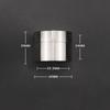 Big Capacity Storage Tank Waterproof Moisture-proof Medicine Storage EDC Canister Titanium Alloy Seal Bottle Box Pill Case