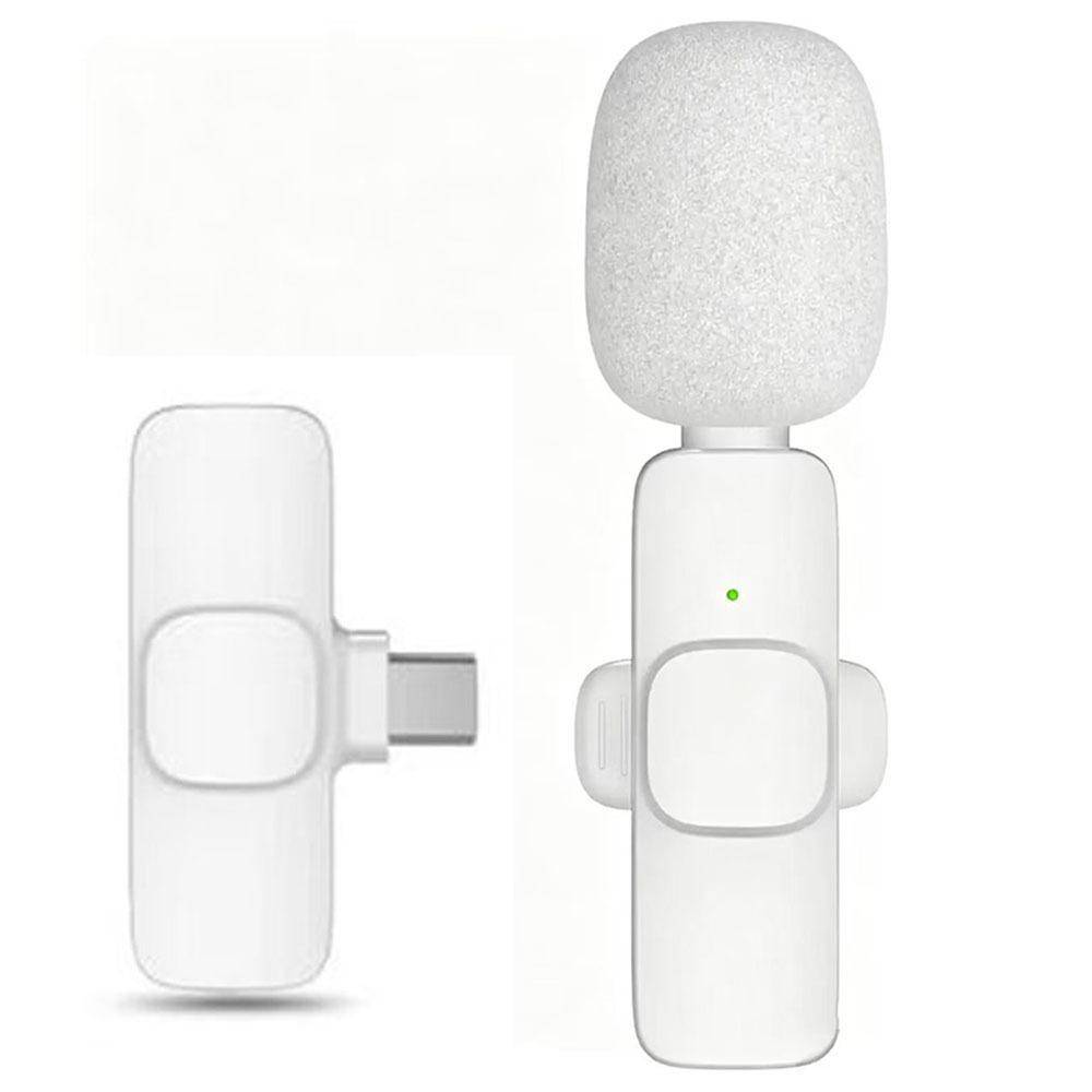 2 In 1 Mini Microphone Noise Cancelling Lavalier Microphone Wireless Microphone Podcast