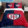 3PCS Football Cagliari Design Bedding Set,Including 1pc Duvet Cover And 2pcs Pillowcases Perfect for Bedroom, Dormitory, Fan Christmas gift