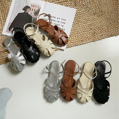 Mode 2025 Sandalen Damenschuhe Sommer Damenabsätze Weich Neu Mädchen Komfort Retro Skandale Pantoletten Komfortschuhe für Damen 2025 Sandalen