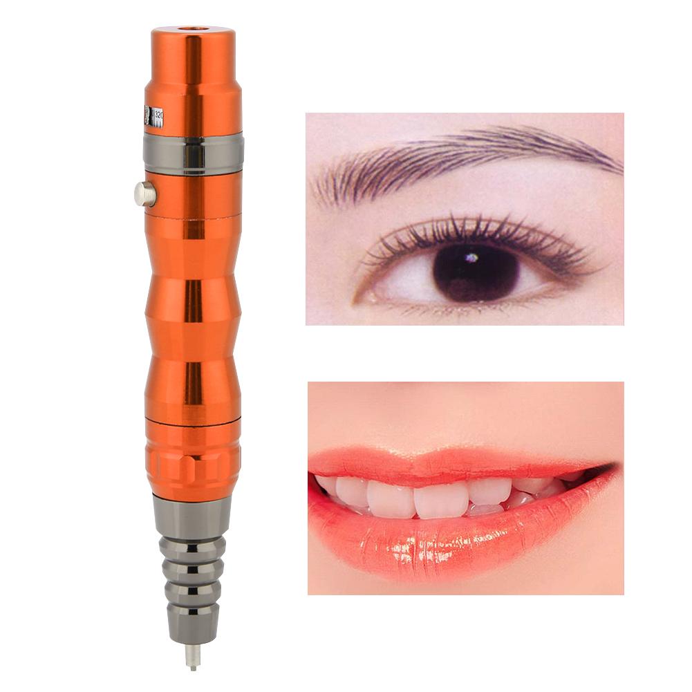 Creion de Tatuaj Semipermanent Profesional Eyeliner Sprâncene Buze Mașină de Tatuaj Reîncărcabilă Portocaliu