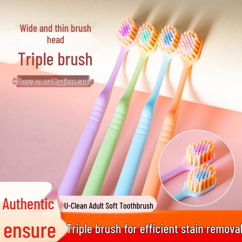 Shu Chen Ultra-Soft Adult Toothbrush - High Density, Ultra-Fine Bristles for Advanced Home Care
