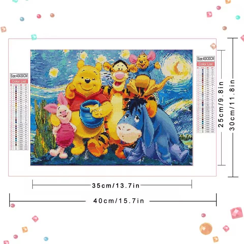 5D Diamond Painting Disney Full Diamond Embroidery Cartoon DIY Rhinestone Pictures Cross Stitch Kits Crafts Home Decor