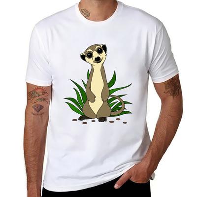 Meerkat T-Shirt T Shirts for Man Graphic Vintage T Shirts with Prints T-Shirt
