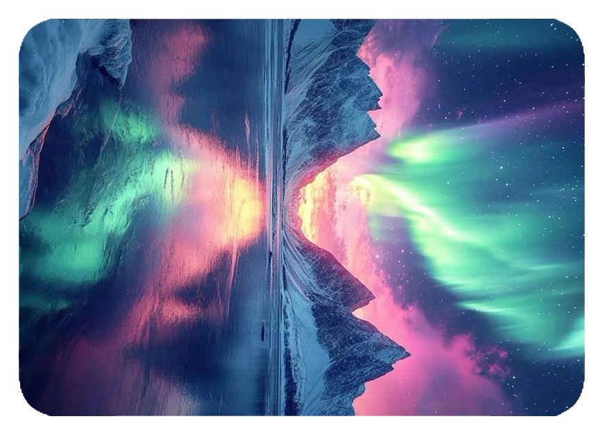 Dreamy Aurora 3D Crystal Glass Magnetic Refrigerator Sticker – Colorful Metal Home Decoration Gift