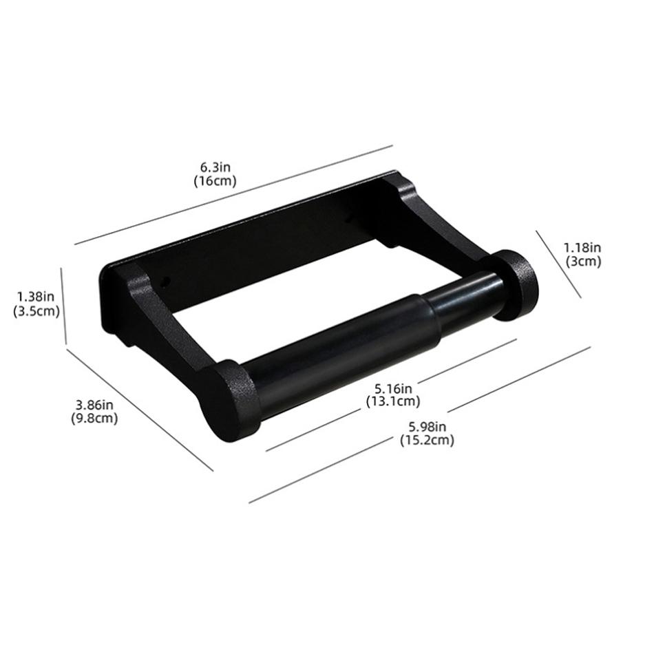 Toilet Paper Holder Adhesive Kitchen Bathroom Aluminum Matt Gold Black Sliver Stand WC Paper Towel Hanger Rack Tissue Roll Shelf