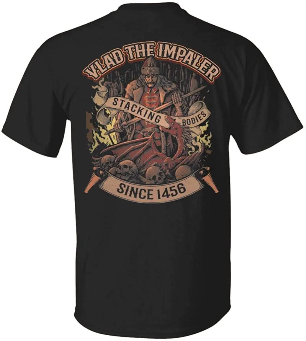 Vlad Tepes Stacking Bodies Since 1456 Vlad The Impaler Vlad Dracula TShirt Summer Cotton Short Sleeve ONeck Mens T Shirt S