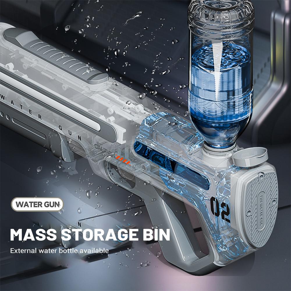 Elektrische Wasserpistolen für Erwachsene, leistungsstarke Spritzpistole, automatische Wasserabsaugung, Wasserblaster, Sommer-Outdoor-Strandspielzeug für Jungen und Kinder, Geschenk