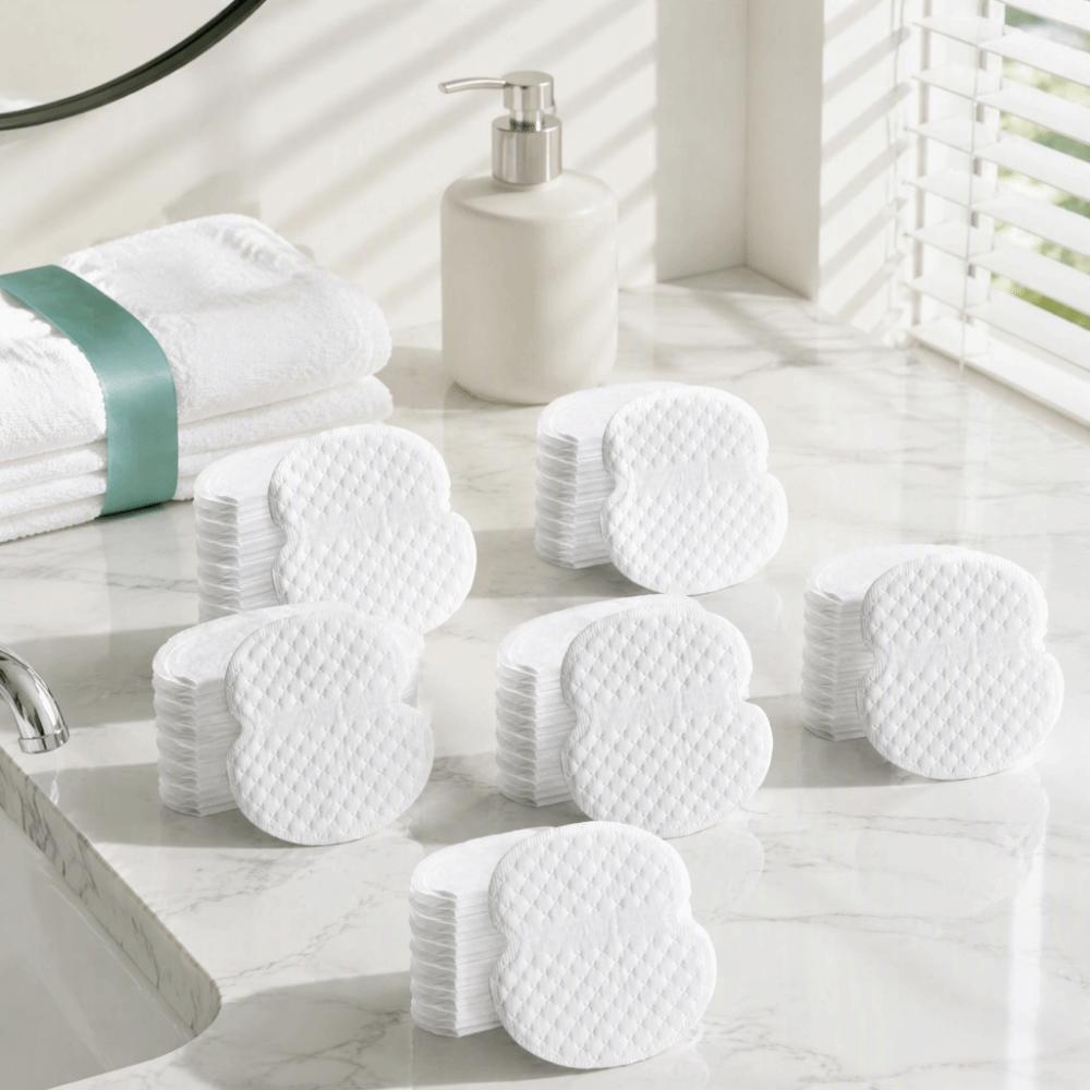 100pcs Sweat Absorbing Core Underarm Sweat Pads Ultra Thin Perspiration Pads For Daily Wear