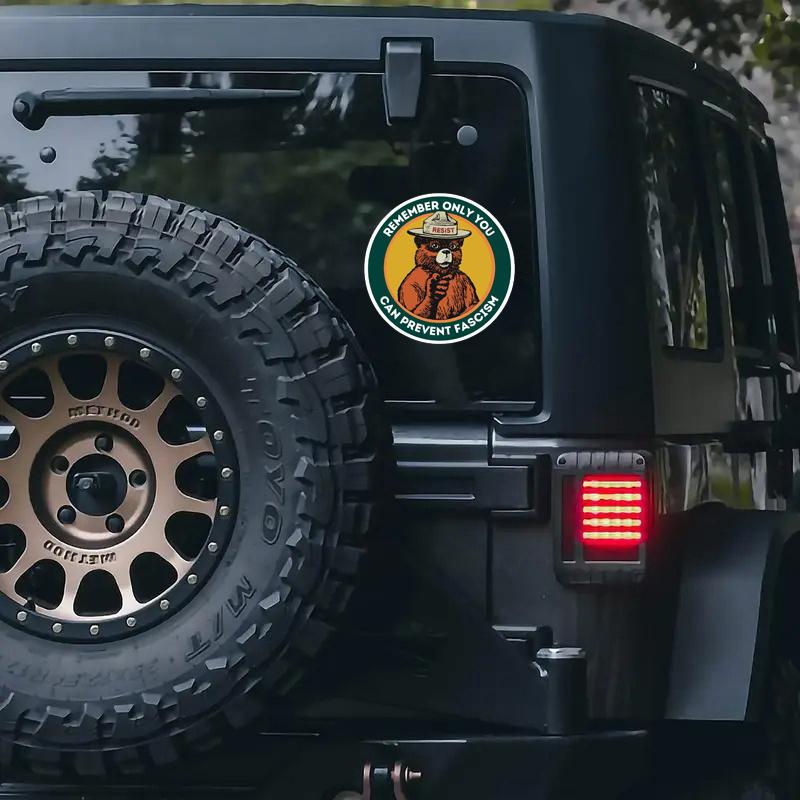 Smokey the Bear, Alt National Park, Anti Trump Sticker, Progressive Stickers, Nature Lover Gift