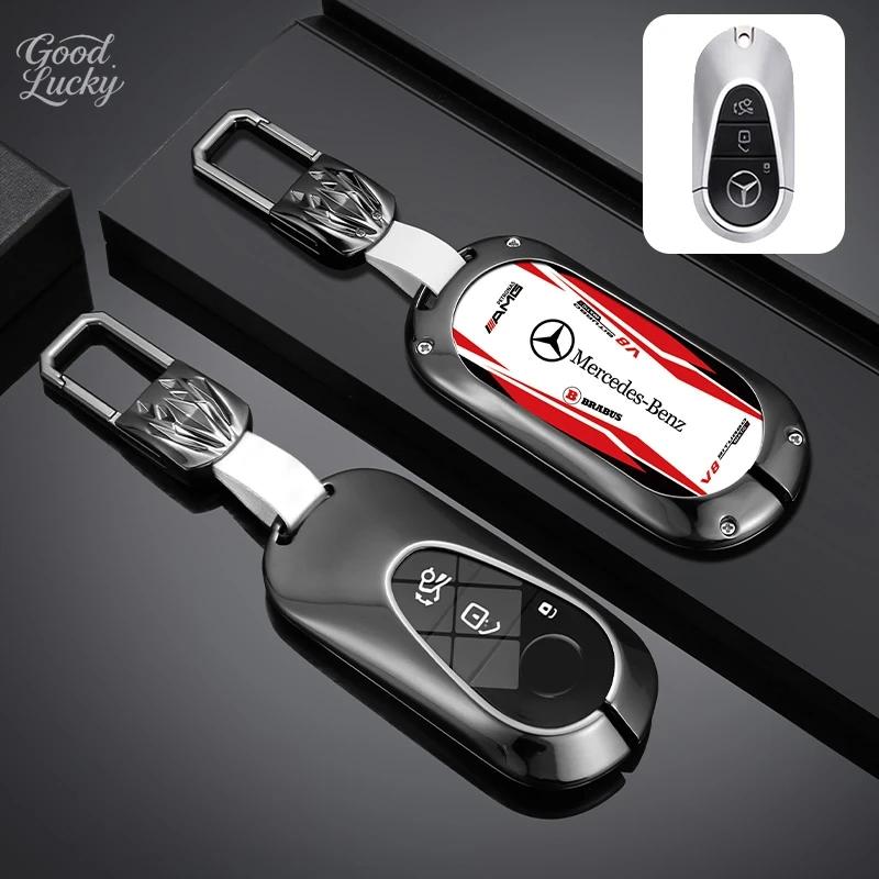 Zinklegierung Auto Schlüsselhülle Abdeckung Tasche Schale Für Mercedes Benz A B C E GL S GLA GLK CLS Klasse AMG W204 W205 W212 W463 W176 Schlüsselanhänger 53E