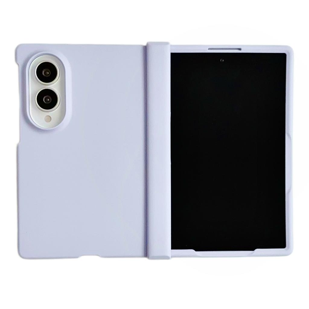 Custodia Protettiva Colorata PC con Cerniera Sottile Skin Feel per Samsung Galaxy Z Fold 8 Cornice Rialzata Fotocamera Cover a Libro Antiurto Funda