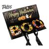 Candy Exchange Boxes Happy Halloween Gift Box, BOO Letter Shaped Treat Container with for Ribbon, Reusable Paper Sweet Holder, Party Table Decor,