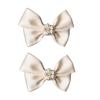 2 Pcs DIY Crafts Removable Charms Bowknot Shoe Decoration Shoes Buckle Pearl Shoe Clips
