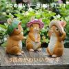 Champion Crafts Super Deal Garden Ornament Rabbit Kasuga's Cute Wind Fairy Tale Series Figurine Resin Decoration (Set of 3)
