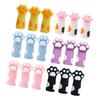 Cat Paw Knitting Pin Stoppers Gifts Reusable Silicone Knit Pin Tips Covers for Crafting Sweater Quilting Crocheting Hand Sewing