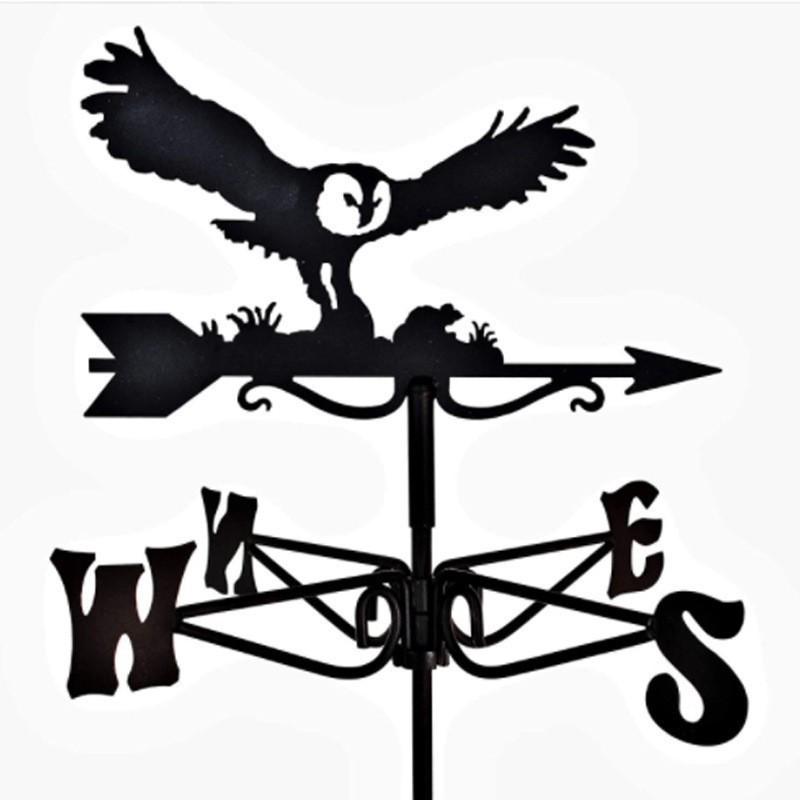 Wetterfahnen-Ornament aus Edelstahl für den Außenhof