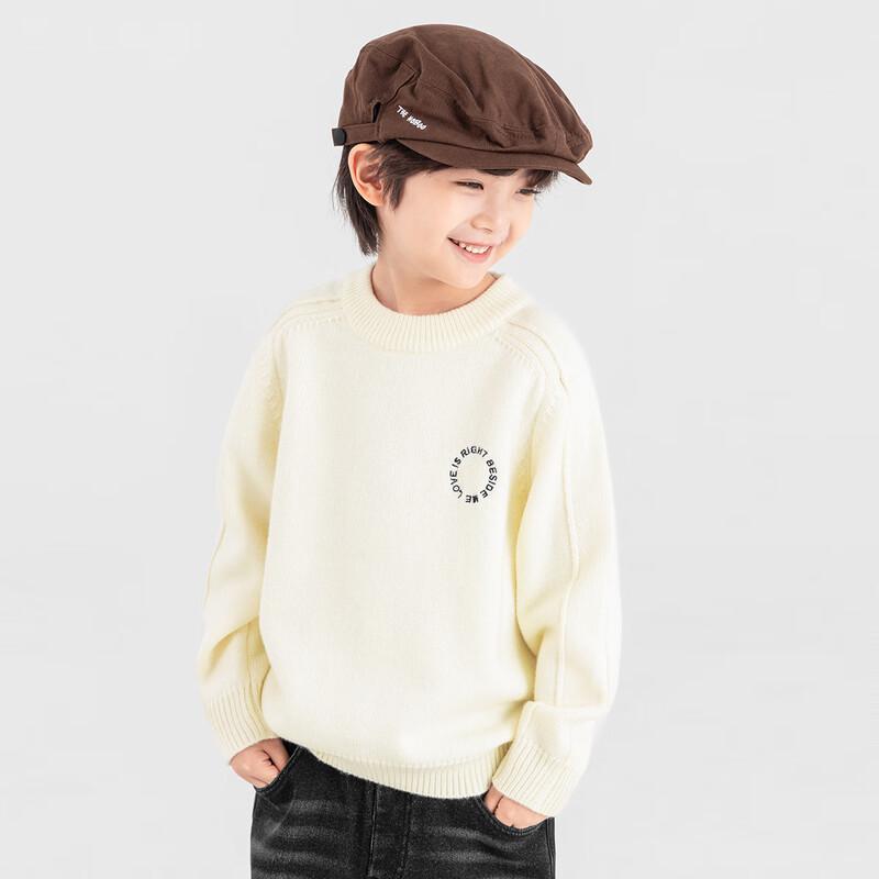 Duoduo Home Boys  Embroidered Raglan Knit Sweater 110