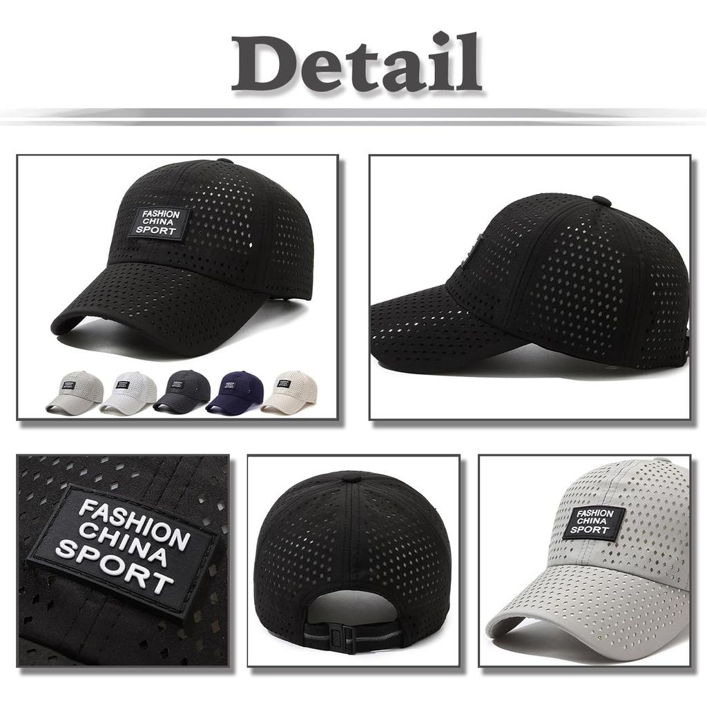 CZA153 [White Fang] Kappe, Hut, Mesh, Sport, Logo, Atmungsaktiv, Leicht, Stilvoll, Herren, Damen, (Weiß)