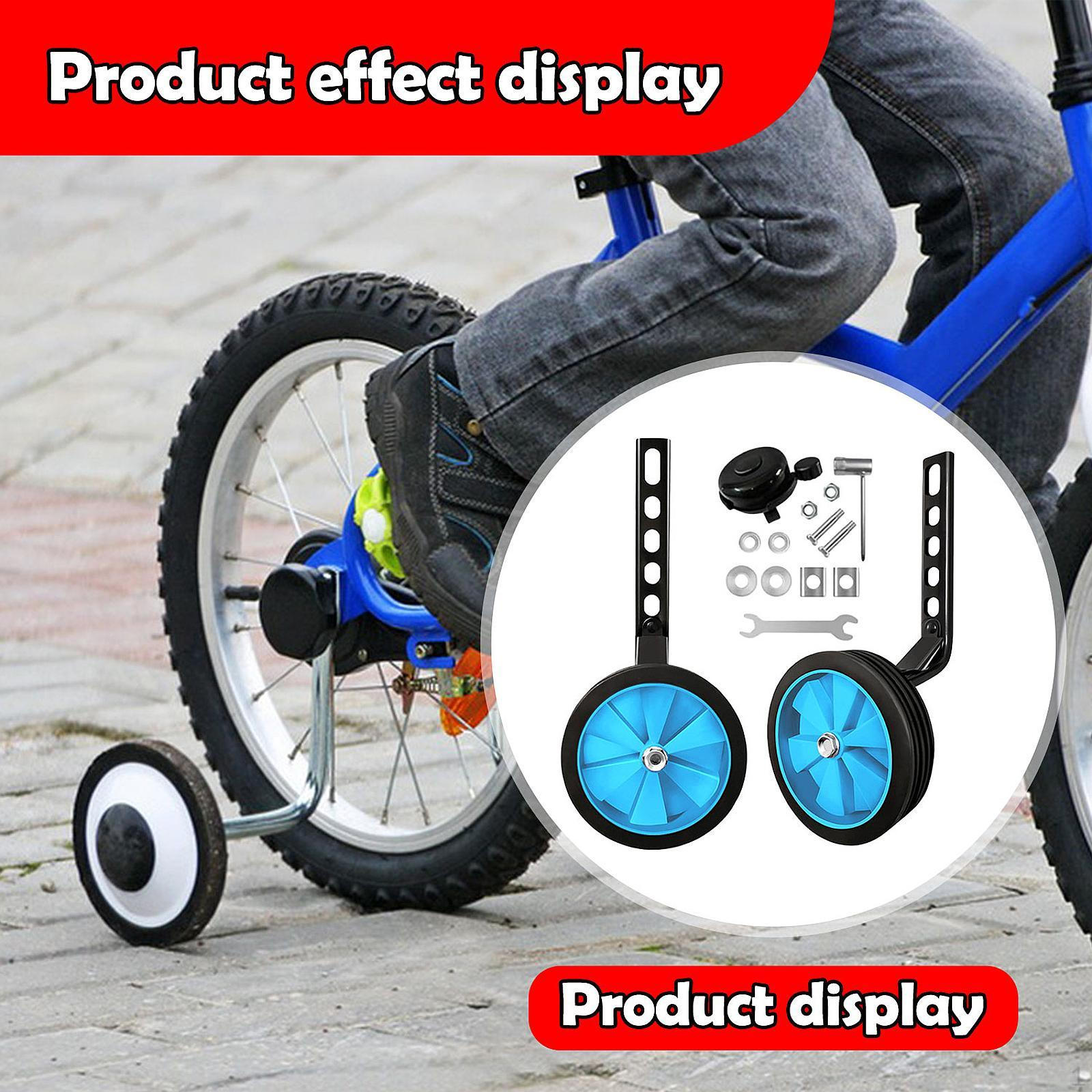 

Детские велосипедные тренировочные колеса вспомогательные портативные сменные для 12 14 16 18 20 дюймовых велосипедов синий
