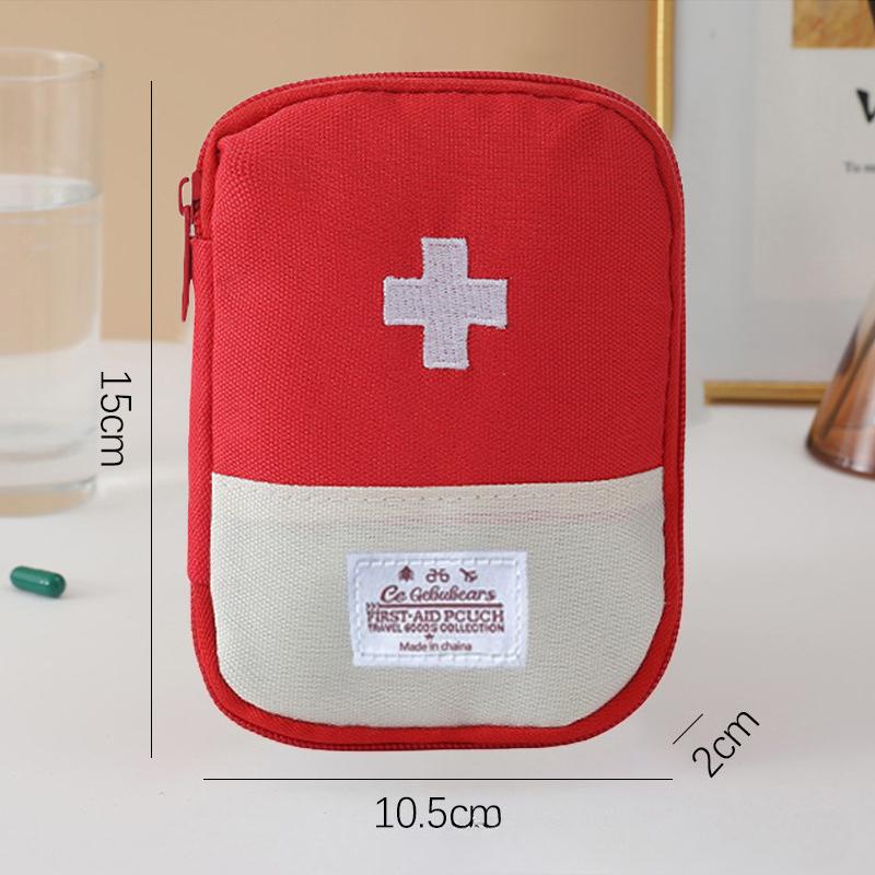 

Mini Portable First Aid Kit for Home, Travel, Outdoor - Small Medical Medicine Storage Box
