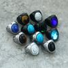 316L Stainless Steel Ring With Black Onyx & Turquoise High Quality Jewelry Factory Direct Sale