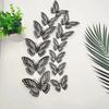 12 Pcs 3D Butterfly Wall Decor 3 Sizes Butterfly Wall Decals for Room Wall Decor Self-Adhesive Removable Stickers for Party